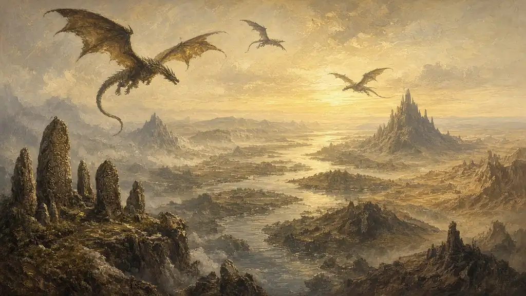 Original fantasy illustration for The Ages of Norrath