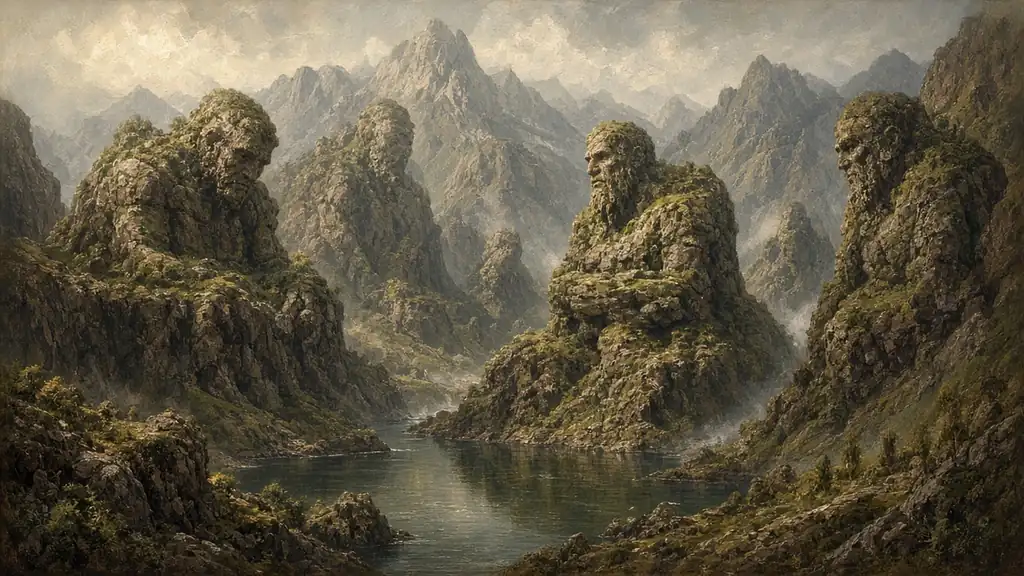 Original fantasy illustration for The Rathe, Council of Earth