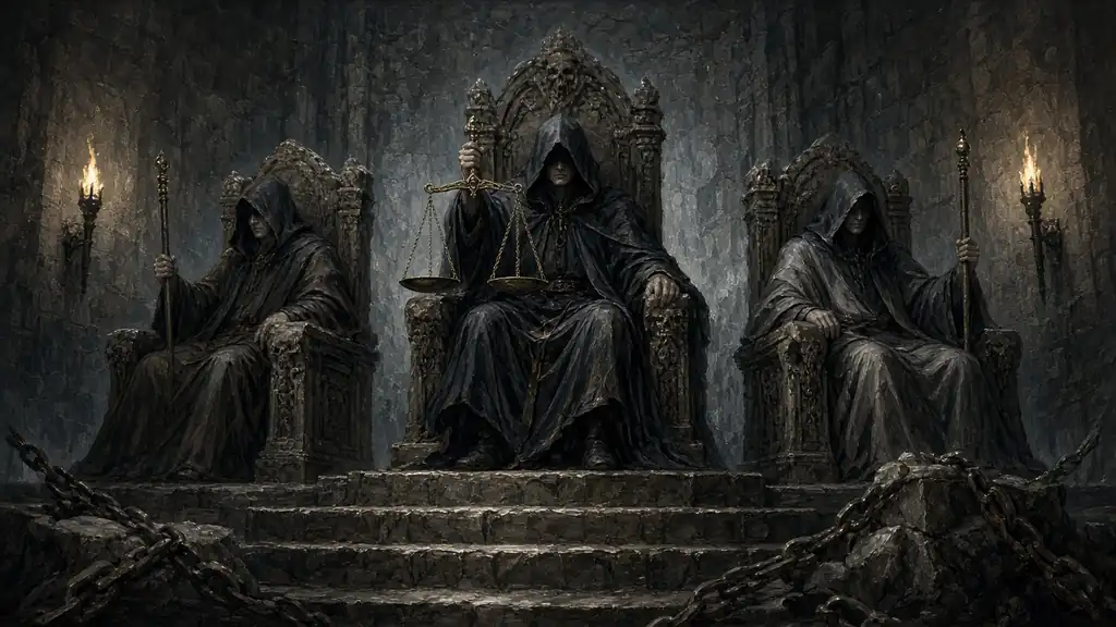 Original fantasy illustration for The Tribunal